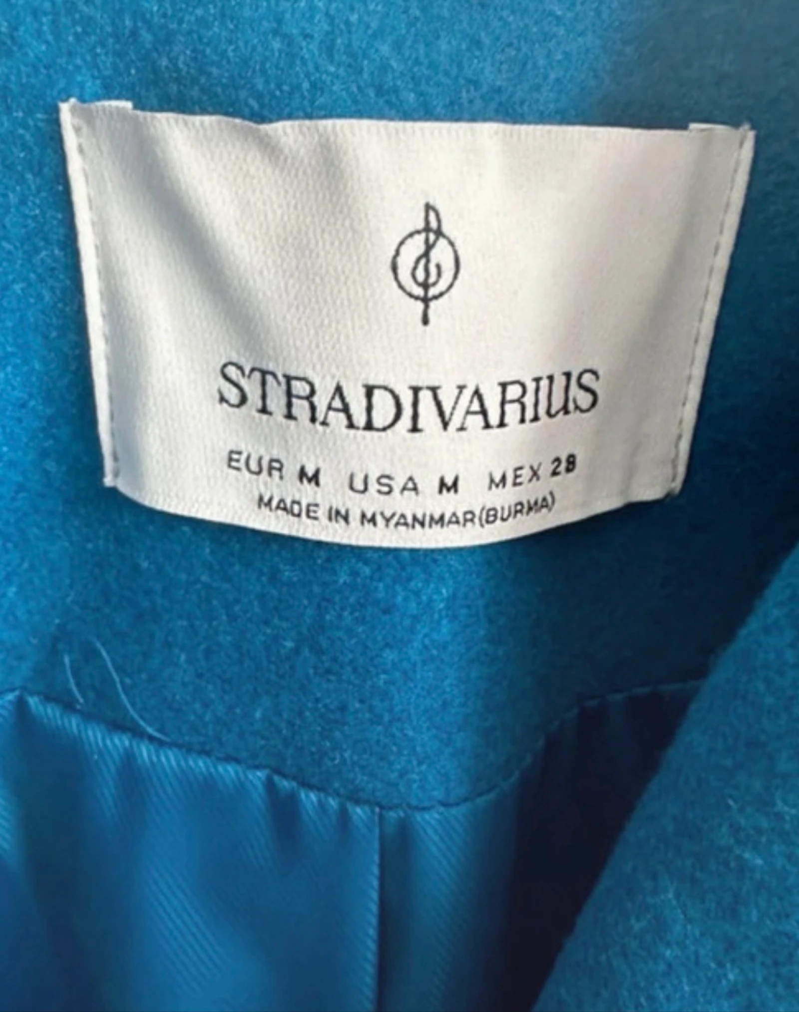 Stradivarius blauwe wollen jas Maat M – photo 2